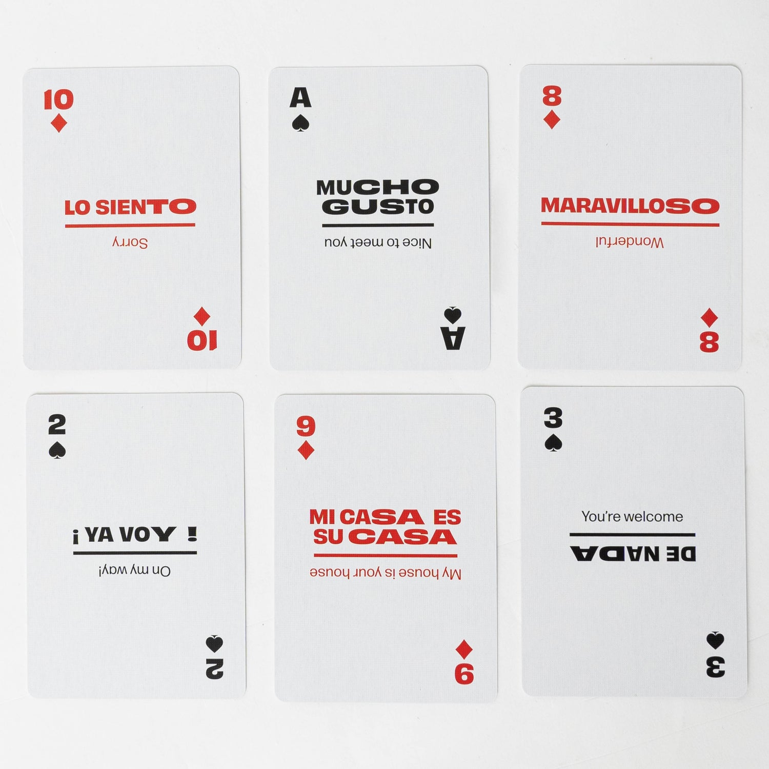 Spanish Travel Playing Cards in Tin Travel Case