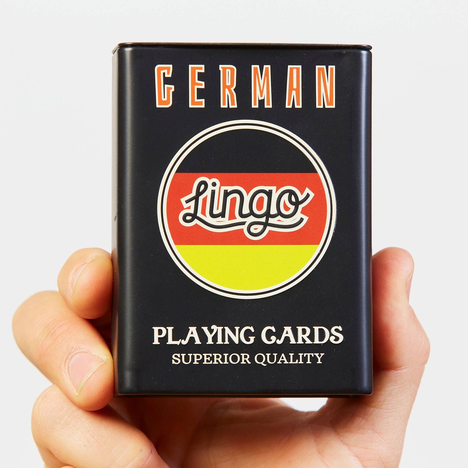 German Travel Playing Cards in Tin Travel Case