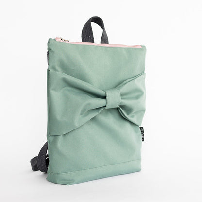 Kids Backpack - Waterproof Mint Bow