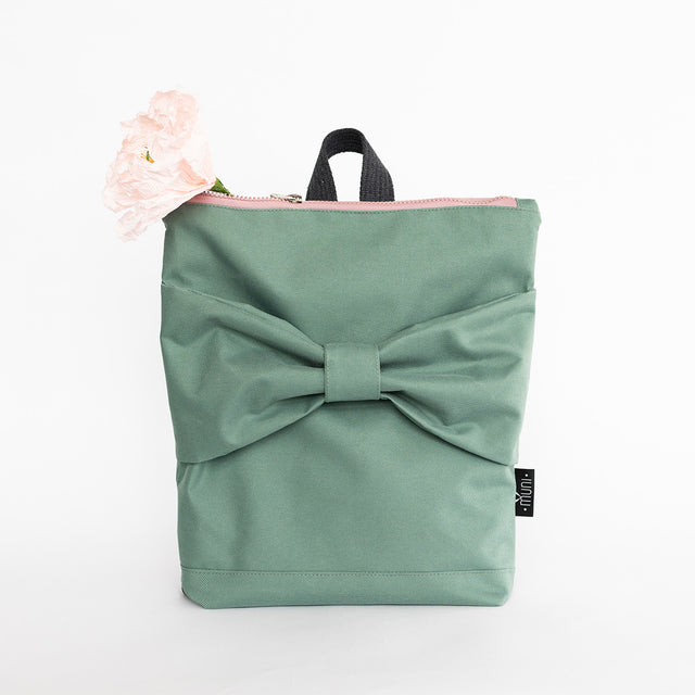 Kids Backpack - Waterproof Mint Bow