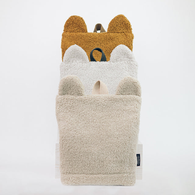 Kids Backpack Teddy - Grey