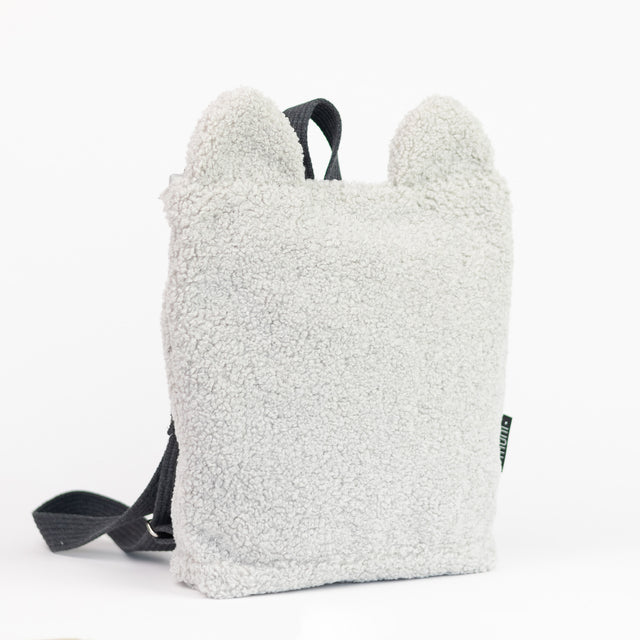 Kids Backpack Teddy - Grey