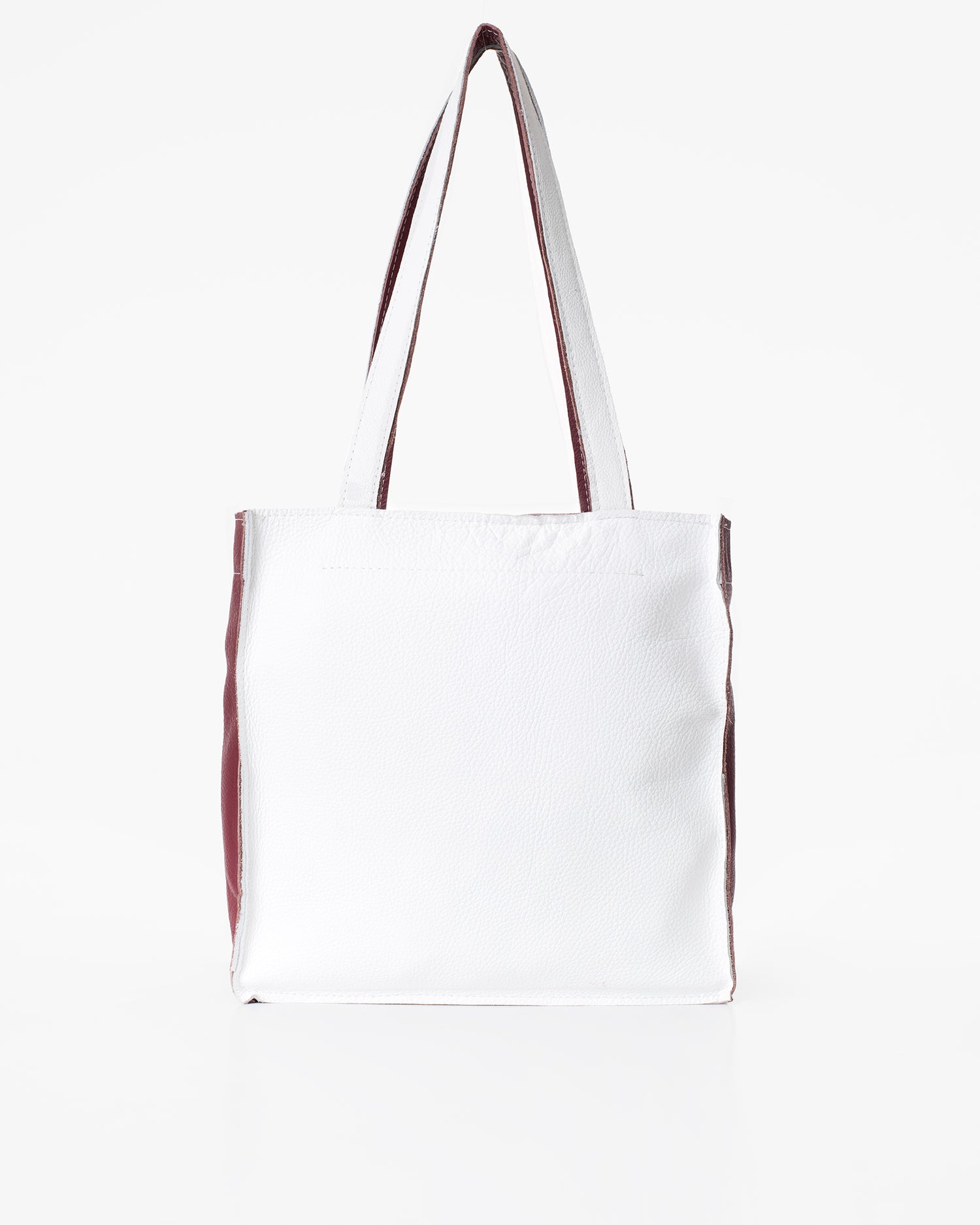 Folk 2 leather tote bag/handbag - White