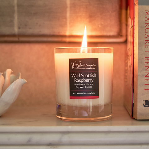 Wild Scottish Raspberry Soya Wax Candle.
