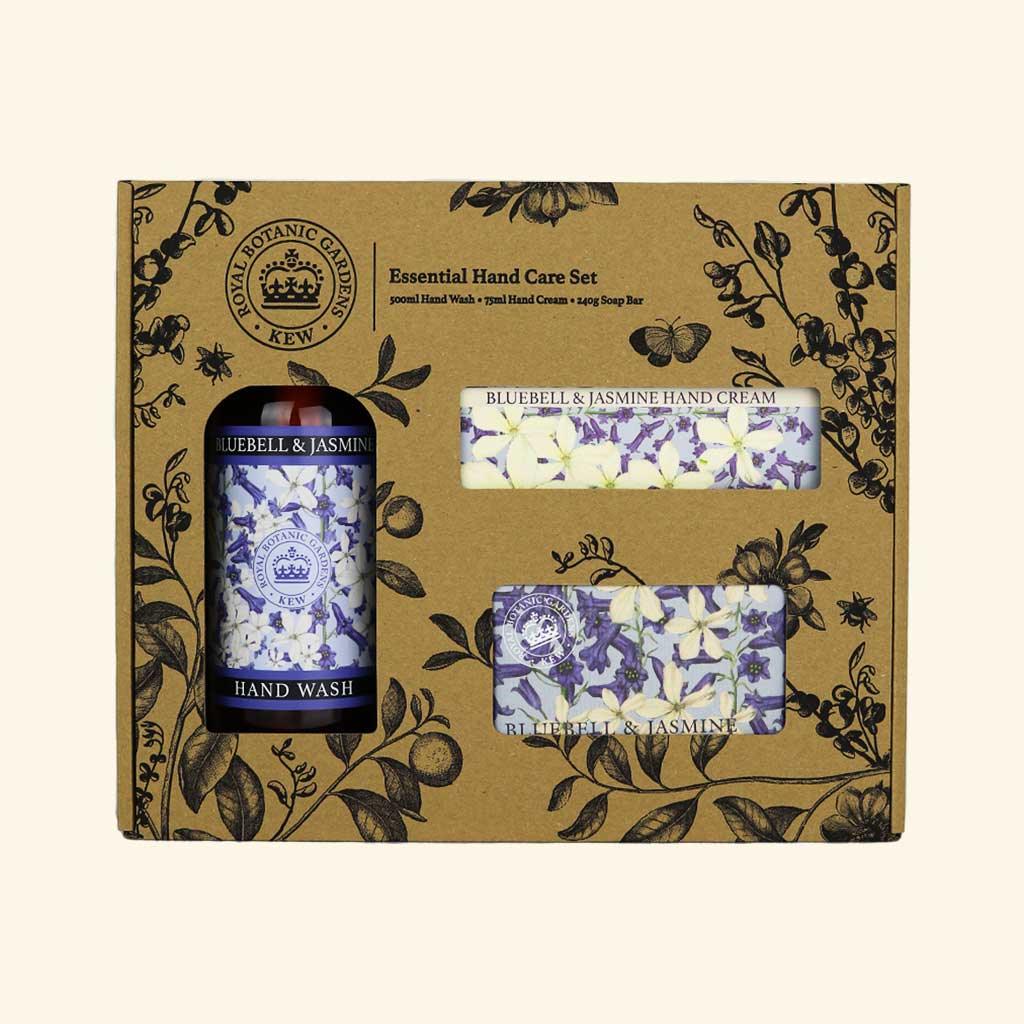 Kew Gardens Bluebell &amp; Jasmine Essential Hand Care Gift Box