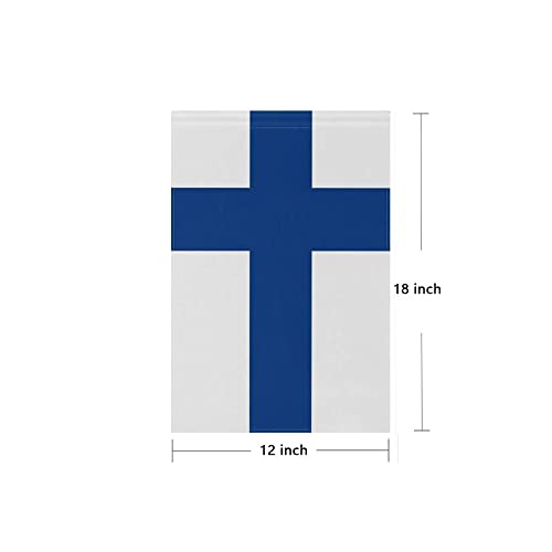 Finland Garden Flags 12 x 18 Inches Double Sided Vivid Color and Fade.