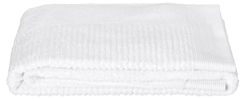 Zone Denmark Luxury &amp; Classic 100% Cotton Towels - Quick Drying Hand, Bath, and Shower Towels for Ultimate Comfort and Style in Every Touch (White)