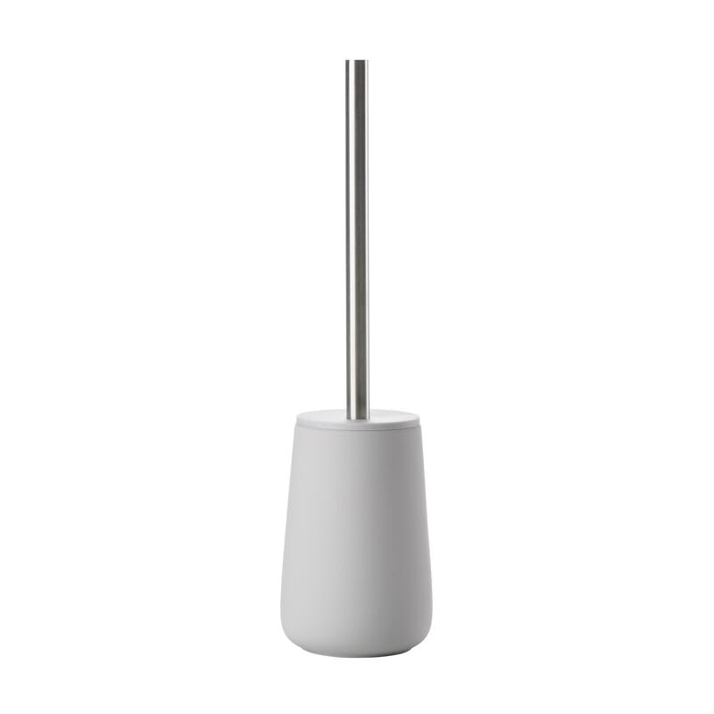 Zone Denmark Nova One Ceramic Toilet Brush | with Brush Holder Soft Touch | Enhance Your Bathroom with a Chic and Practical Duo for Modern Style and Effortless Hygiene - Coating (Soft Grey)