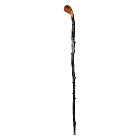 Blackthorn Shillelagh Wooden Irish Walking Stick, Round Handled Handcrafted 100% Wood Cane, Lightweight Sturdy, One of a Kind Style, Made in Ireland 36".