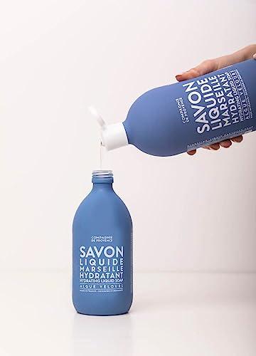 Compagnie de Provence Savon de Marseille Extra Pure Liquid Soap - Velvet Seaweed - 33.8 fl oz Plastic Bottle Refill