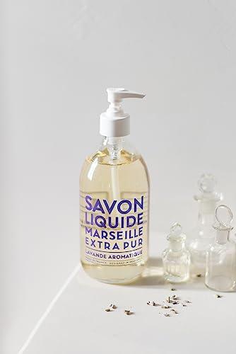 Compagnie de Provence Savon de Marseille Extra Pure Liquid Soap - Aromatic Lavender - 10 Fl Oz Plastic Pump Bottle