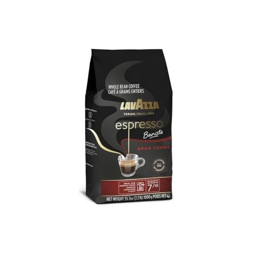 Lavazza Espresso Barista Gran Crema Whole Bean Coffee Blend, Medium Espresso Roast, Oz Bag (Packaging May Vary) - 2.2 LB, 35.2 Ounce.