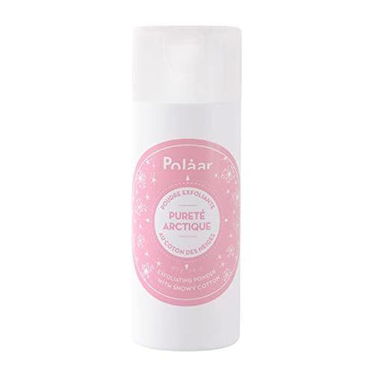 Polåar - Pureté Arctique Exfoliating Powder with Snowy Cotton - Exfoliating Face Care - Detoxified skin, refined skin texture - 99% Natural, Vegan, Cruelty Free, Made in France - 1.4 Oz