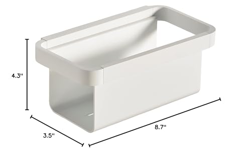 Zone Denmark Rim Shower Caddy - Effortless Organization and Elegance The Ultimate Solution for Stylish Bathroom Storage and Convenience - Featuring Sleek Design, Durable Construction- (White)