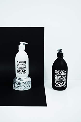 Compagnie de Provence Savon de Marseille Extra Pure Liquid Soap - White Tea - 16.9 Fl Oz Glass Pump Bottle