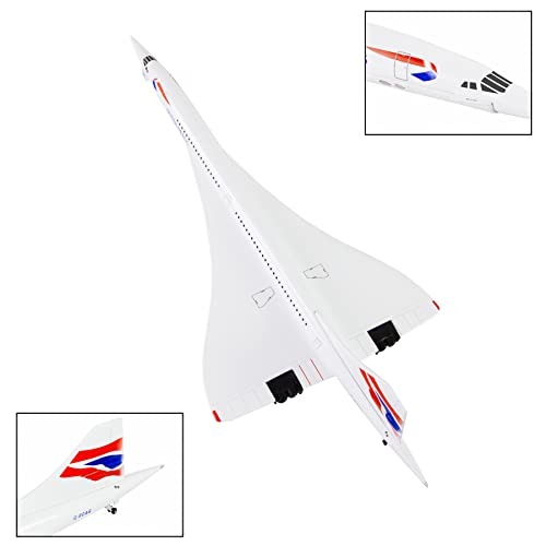 Busyflies 1:200 Scale Air France Plane Concorde Plane Model Airplane Alloy Diecast Airplanes for Collection and Gift.
