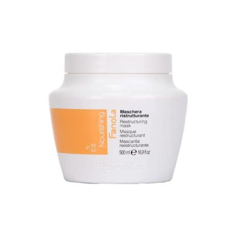 Fanola Nourishing Nutri Care Restructuring Mask With Milk Protein For Dry, Frizzy, Chemically Treated Hair Types 16.9oz
