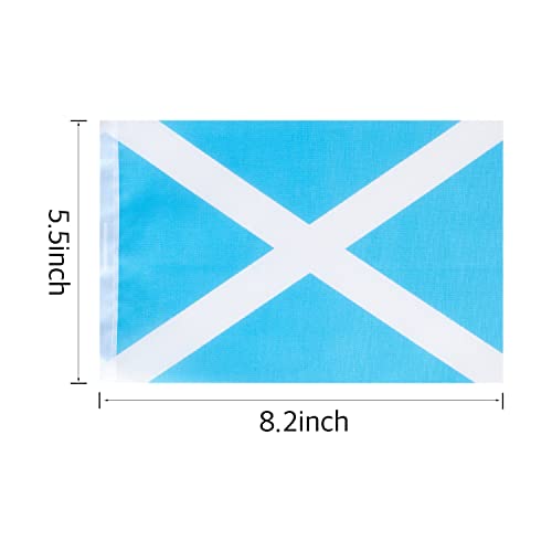 Scotland Scot Flag Banner String,Small Mini Scotland Pennant flags,For Grand Opening,Olympics,National Sports Events,Party Festival Decorations(50 Feet 38 Flags).