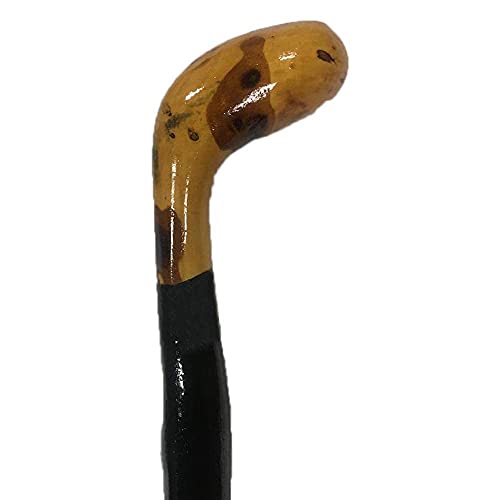 Irish Shillelagh Wooden Irish Walking Stick, Straight Handle, Handcrafted 100% Blackthorn Wood Cane, Lightweight Sturdy, One of a Kind Style, Made in Ireland 36".