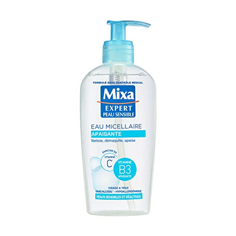 MIXA -Cleansing Water - SOOTHING Very Sensitive and Reactive Skin - 200ml, (packaging may vary)
