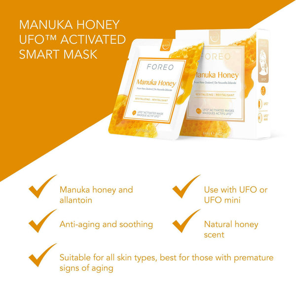 Foreo Sweden - UFO™ Activated Mask Manuka Honey 6 Pack - The European Gift Store