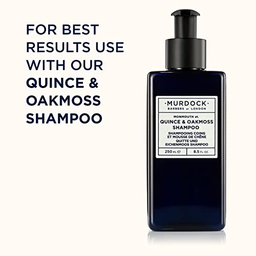 Murdock London Quince & Oakmoss Shampoo | Gentle Sulphate-Free Formula with Aloe Vera and Oat Extract | All Hair Types | Made in England | 8.5 oz.