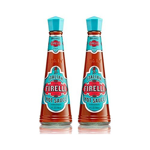 FIRELLI Italian Hot Sauce | 5oz Bottle (Pack of 2) | Perfect Kick for Pizza, Ramen, Eggs | Great Balanced Flavor, Gluten Free, Keto, All Natural, Made in Italy With Calabrian Chili Peppers.