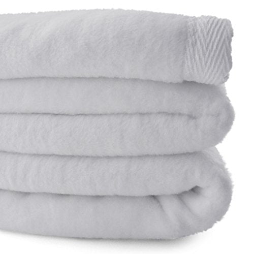 Sferra Luxury Plush Blanket - Full/Queen - 100% Cotton, Made in Portugal Exclusively Fine Linens.