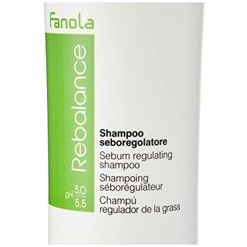 Fanola Rebalance Anti-Grease Shampoo, Multicolor, Unscented, 11.83 Fl Oz