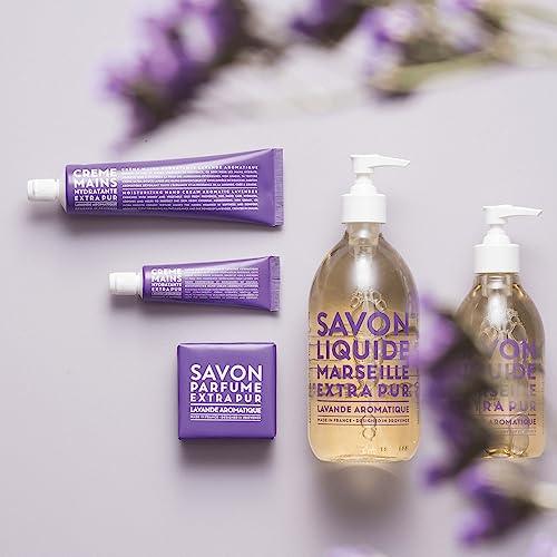 Compagnie de Provence Savon de Marseille Extra Pure Liquid Soap - Aromatic Lavender - 10 Fl Oz Plastic Pump Bottle