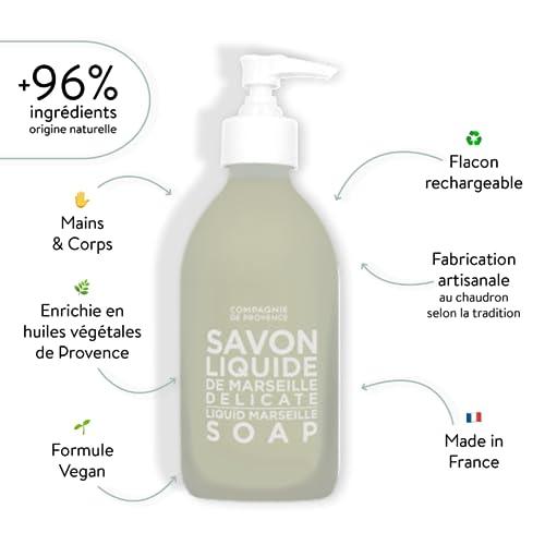 Compagnie de Provence Savon de Marseille Nourishing Liquid Soap, Delicate, 10 Fl Oz