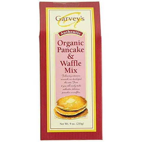 Garvey's Organic Pancake & Waffle Mix, 9 Ounce, 3 Count.