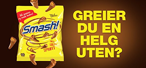 Nidar Smash - Original - Norwegian - Snacks - Milk Chocolate - Candies - Sweets - Bag 100g