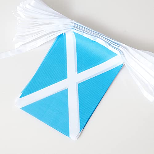 Scotland Scot Flag Banner String,Small Mini Scotland Pennant flags,For Grand Opening,Olympics,National Sports Events,Party Festival Decorations(50 Feet 38 Flags).