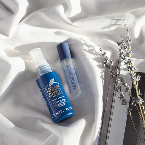 Feather & Down Sweet Dreams Perfect Partners Gift Set (50ml Pillow Spray & 10ml Roll-on) - With calming lavender & chamomile essential oils. Cruelty Free.