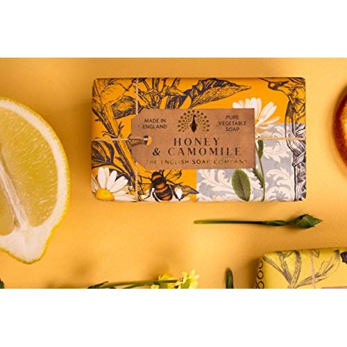 The English Soap Company, Honey & Camomile Soap Bar, Anniversary Collection 200g