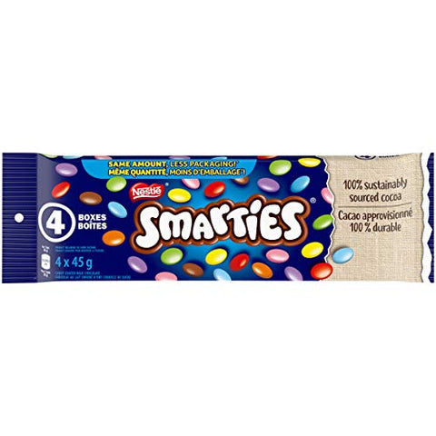 nestle SMARTIES Candy Coated Chocolates (1 pack of 4)