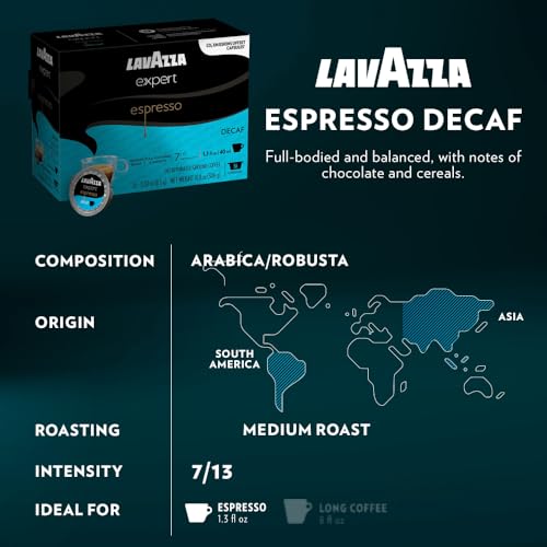 Lavazza Expert Variety Pack, Blended and Roasted in Italy, Light through Dark Roast, Full -Bodied, Sweet, Aromatic, Intense, Peristent blends, (36 Count) - Value Pack.