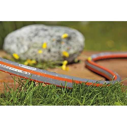 Gardena 39001 100 Foot 5/8 Inch Heavy-Duty Quick Connect Hose, Heavy-Duty  5-Ply Design, Includes Quick Connectors and Adadpters, Kink-Resistant