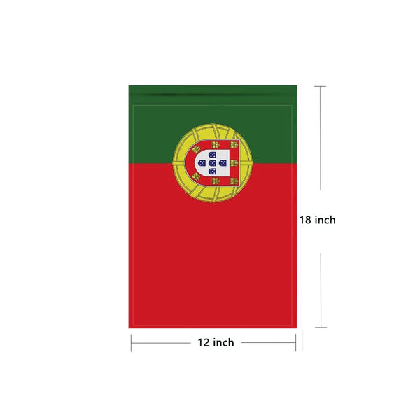 Portugal Garden Flags 12 x 18 Inches Double Sided Vivid Color and Fade Proof Small.