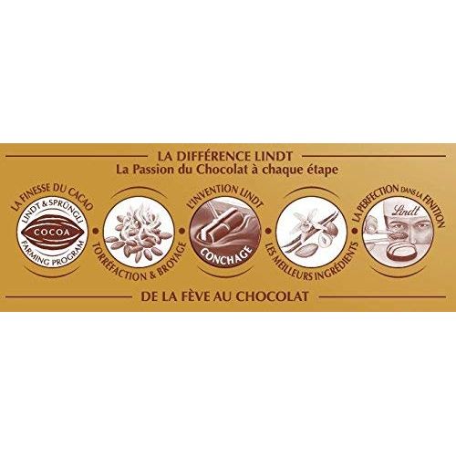 Lindt Champs Elysées Chocolate Box Gourmet Milk and Dark Chocolate Assortment 17 Chocolates 6.4oz Gold Box.