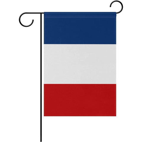 France Garden Flag 12 x 18 Inches Double Sided Vivid Color and Fade Proof.
