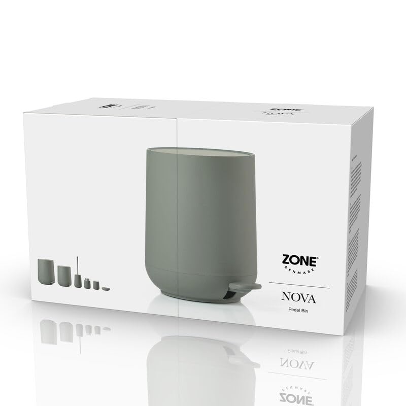 ZONE DENMARK Modern Elegance Nova Bathroom Bin, Cosmetic Bin, and Waste Bin - Sleek Design for Stylish Bathrooms and Efficient Waste Management