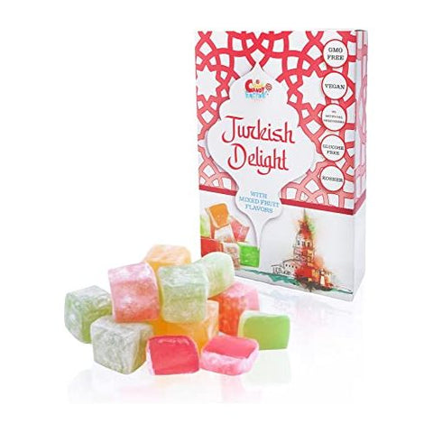 Turkish Delight with Assorted Fruit Flavors (8.8 oz)