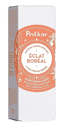 Polåar - Northern Light Micro-Peeling Foam with Siberian Olive - Face Cleanser- Illuminates the Complexion, Protects Against Pollution, Smoothes the Skin- 95% Naturalness, Vegan, Made in France -100ml