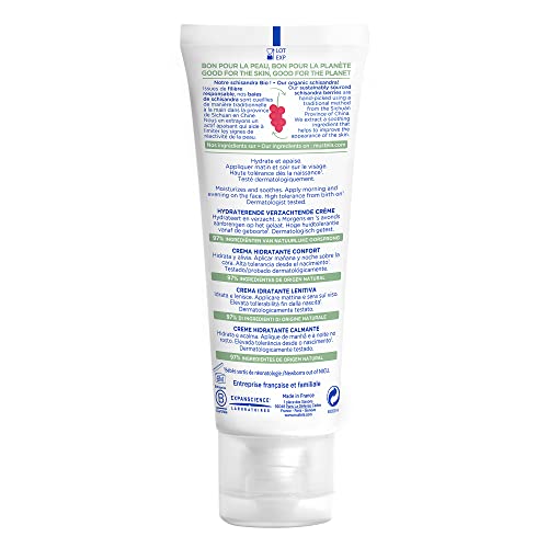 Mustela Baby Soothing Moisturizing Cream - Face Moisturizer for Very Sensitive Skin - with Natural Avocado & Schizandra Berry - Fragrance-Free - 1.35 fl. oz.