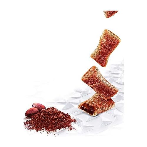 Gavottes Gourmet French Filled Mini Crispy Crepes - with Rich Cocoa Hazelnut Filling | Crispy Crepes for Chocolate Crepe Lovers | Gavottes Mini Filled Crispy Crepes From France (3.17oz/90g).