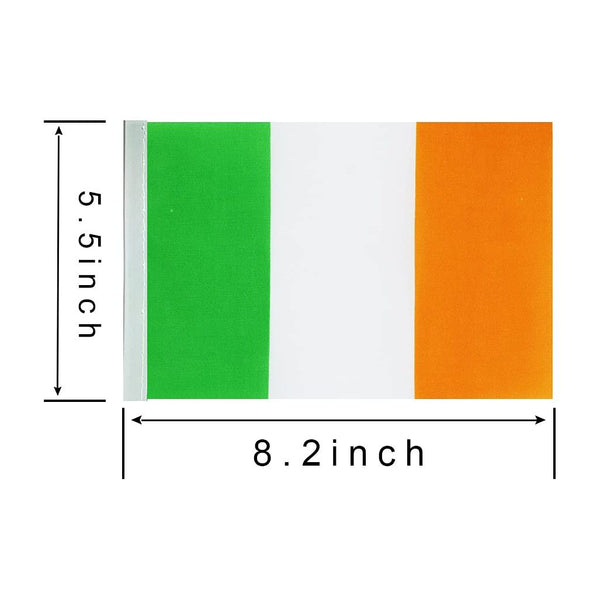 Ireland Irishman Flag Banner String,Small Mini Ireland Pennant flags,St. Patrick's Day,For Grand Opening,Olympics,National Sports Events,Party Festival Decorations(50 Feet 38 Flags).