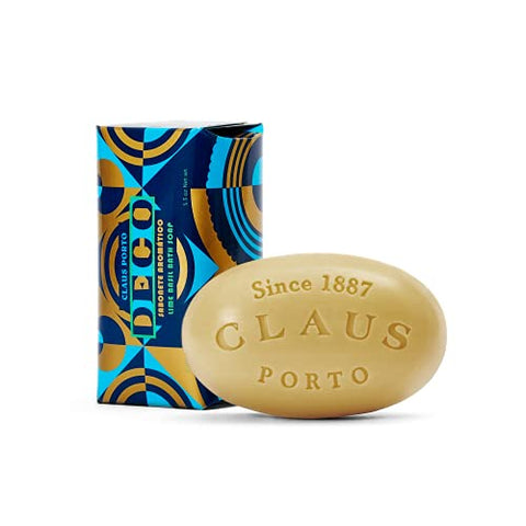 Claus Porto Deco Bath Soap, Lime Basil, 5.3 Ounce (Pack of 1).