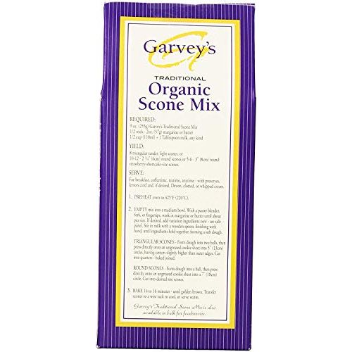 Garvey's Organic Traditional Scone Mix, 9 Ounce (Pack of 3).